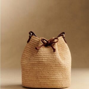 Sezane Farrow Bag Natural Raffia